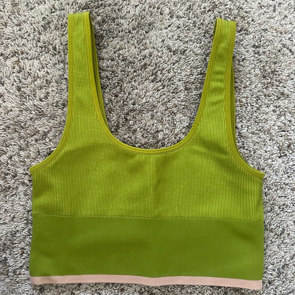 outdoor voices seamless run longline bra